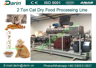 2 Tonne ziehen große Capcity-Nahrung- für Haustiereextruderausrüstung, Katze/Fisch Extrudermaschine ein
