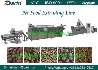 Verfolgen Sie Tiernahrung- für Haustiereextruder-Produktions-Maschine für Mais, Soja, Knochenmehl