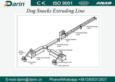 Behandelt materielle Imbisse des Hundsus304/Haustier Hundefutter-Extruder-Maschine mit WEG-Motor