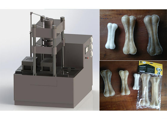 Zahnpflege, der Knochen-Pressmaschine kaut