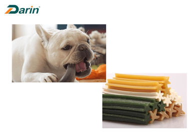 Einzelnes Farbfestlichkeits-Kaugummi-Hundefutter-Hersteller-Maschinen-Haustier behandelt Ausrüstung