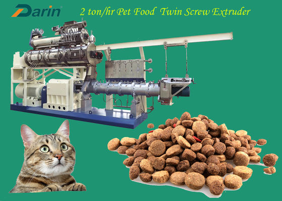Nahrung- für Haustiereextruder-Maschine mit 3 Ton/H trockene für Hundezucht