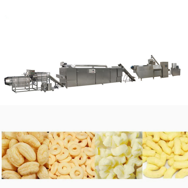 MK -65 Puff Mais-Snack-Verarbeitungsanlage Full Life Service Doppelschneckenextruder