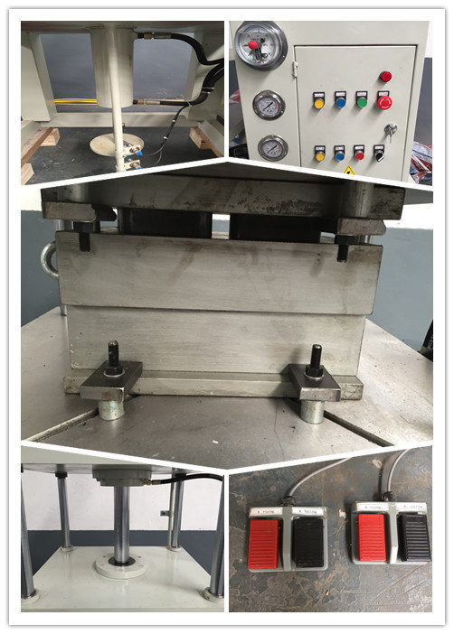 Zahnpflege, der Knochen-Pressmaschine kaut