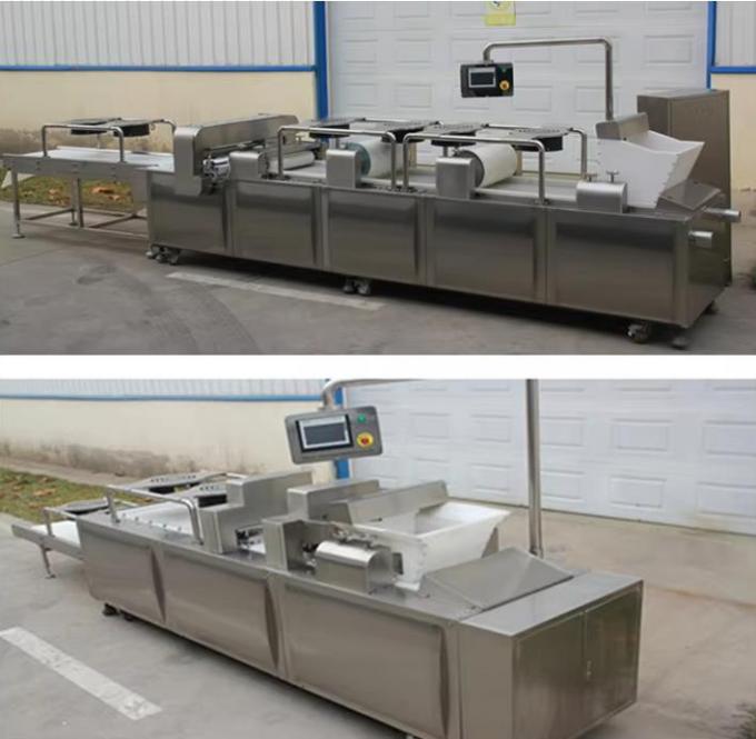 Oatmeal Cereal Bar Making Machine , PLC Touch Screen Cereal Bar Shaping Machine​