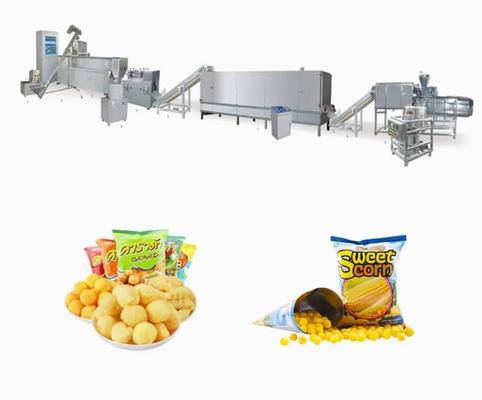 Snack-Food stieß Mais-Imbiss-Extruder-Maschine luft