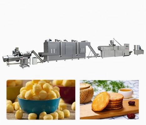 Großes Kapazitäts-Mais-Imbiss-Hauch-Extruder-Maschinen-Lebensmittelproduktions-Fließband