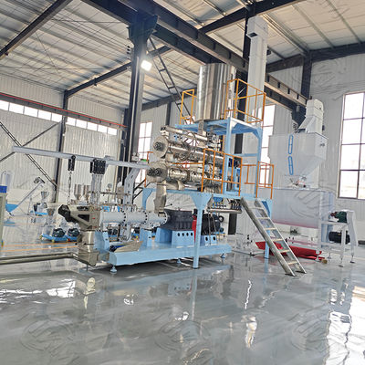 Deutscher Bewegungsgenehmigten trockene Haustier-Fischfutter-Extruder-Maschine/Produktlinie mit CER