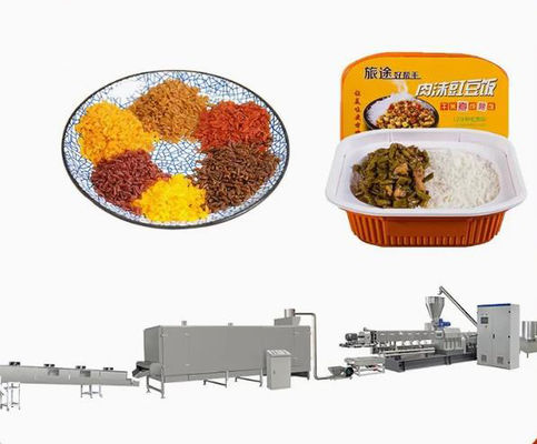 Snack-Food-Extruder-Maschinen-/künstlicher Reis-Verdrängungslinie mit CER