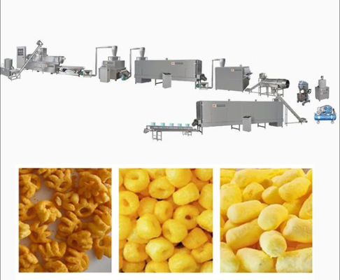 Imbiss-Extruder-Maschinen-Prozesslinie der hohe Leistungsfähigkeits-automatische Kugel-3D