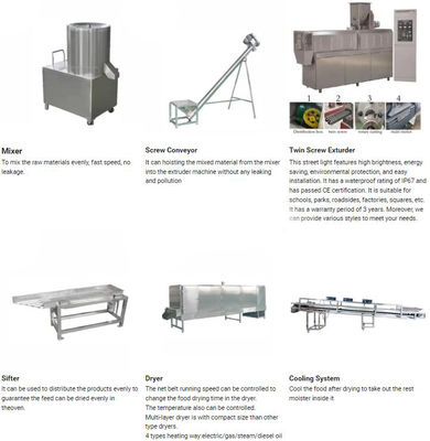 Automatische Nuggets Soja Stücke Extruder Maschine / Snack Maker Maschine