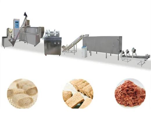 Energiesparende Soja-Extruder-Maschine, Soja-Nugget-Lebensmittelverarbeitungs-Ausrüstung