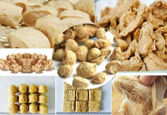 Energiesparende Soja-Extruder-Maschine, Soja-Nugget-Lebensmittelverarbeitungs-Ausrüstung