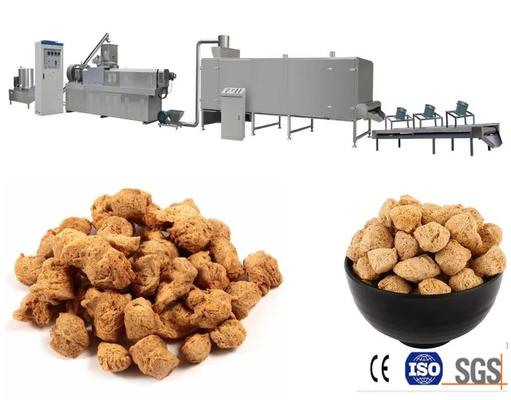 Volles automatisches strukturiertes Soja-Protein/Soja-Fleisch, das Maschine Stanless-Stahl 304 macht