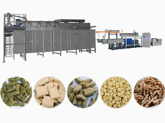 TVP TSP Gemüse Soja Stück Extrudermaschine 110kw CE-Zertifikat