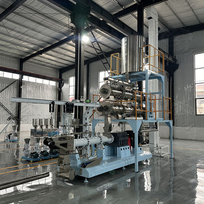 Doppelte Schraube automatische trockene Nahrung- für Haustiereextruderproduktionsmaschine