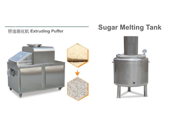Reis-mischende Stange des Granola-Erdnuss-indischen Sesams, die Linie bildet