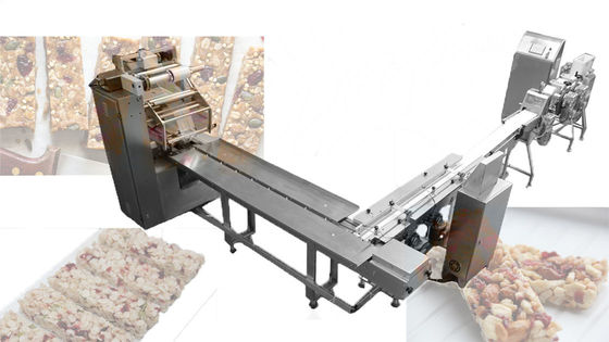 Maschinen-volle Linie Wiith-Verpacker 2.2kw Mini Granola Nut Bar Cutting