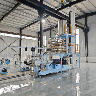Doppelte Schrauben-Hundefutter-Extruder-Maschine mit Siemens PLC