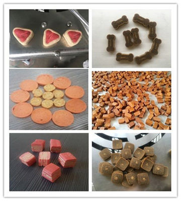 100 natürliches stoßartiges Festlichkeits-Haustier-Lebensmittelproduktions-Fließband Hühnerbrust-Nahrung- für Haustieremaschine SUS 304