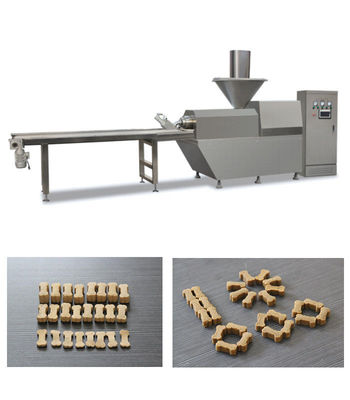 Automatisches Haustier-Lebensmittelproduktions-Fließband Haustierfleisch-Imbissmaschine des Edelstahls materielle