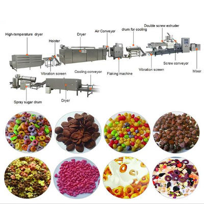 Frühstückskost- aus Getreideund Corn- Flakesfertigungsstraße/Hauchimbiß Extrudermaschine