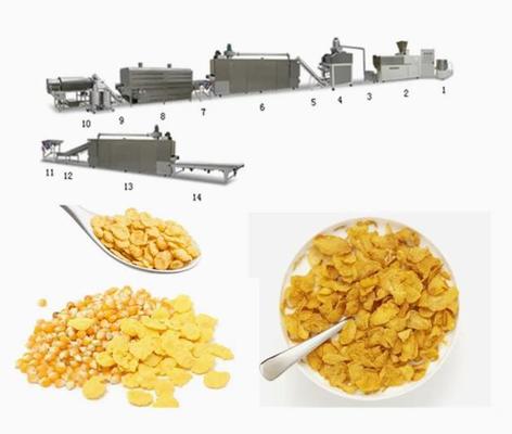 Wirtschaftliche Cerealien Corn Flakes Produktionsmaschine / Reisflocken Herstellungsmaschine