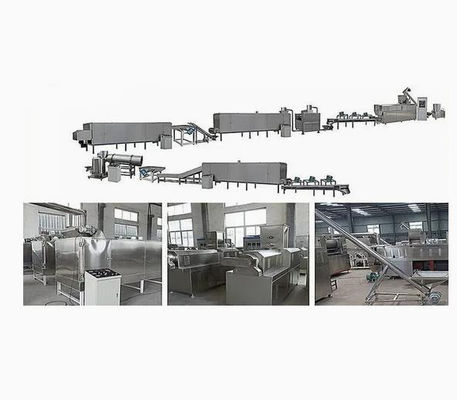 200-500 kg Kellogg Geröstete Frühstückscereale Maisflocken Verarbeitungsanlage Snack Food Extruder Maschine