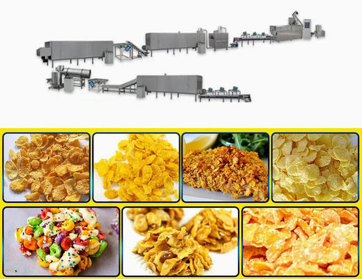 Doppelschneckenextruder-Corn- Flakesproduktlinie mit verschiedenen Formen