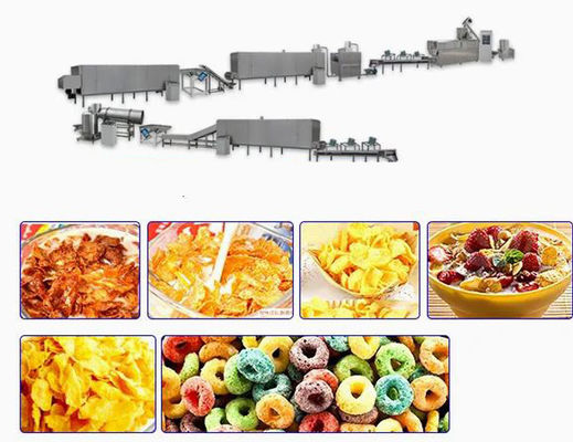 Doppelschneckenextruder-Corn- Flakesproduktlinie mit verschiedenen Formen