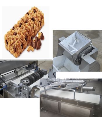 Gesunder zäher Schokoladen-Energieriegel/Müsliriegel Maschinerie herstellend