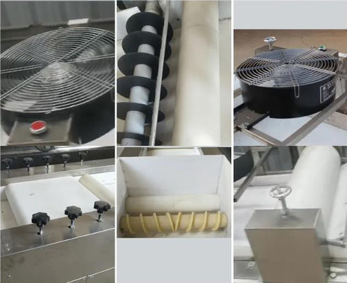 Rollen, die den Erdnuss-Schokoriegel Material der Maschinen-SUS304 machend flachdrücken und schneiden
