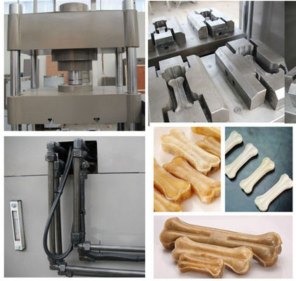 Maschine zur Herstellung von Hundeknochen aus gepresstem Rohhaut