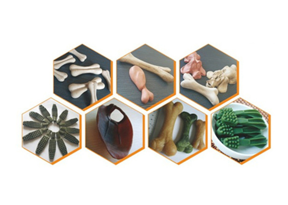 Verschiedener Formen Hund behandelt Haustier-Spritzen-Maschine, Zufuhrextrudermaschine