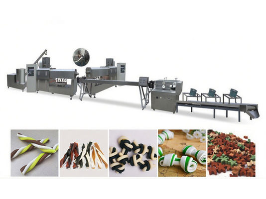 Feuchtes Hundefutter Extruder-Verarbeitungslinie / Katzenfuttermaschine