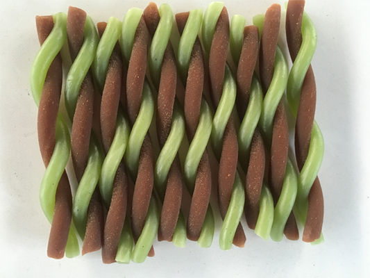 Streicheln Sie die Kaugummimaschine/-hund, die Imbiss-Haustier-Lebensmittelproduktions-Fließband kauen