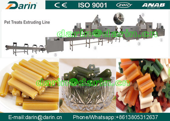 Kleiner Knochen-Hund behandelt Imbisshaustier-Lebensmittelverarbeitungslinie, Torsionshundefutter-Herstellermaschine