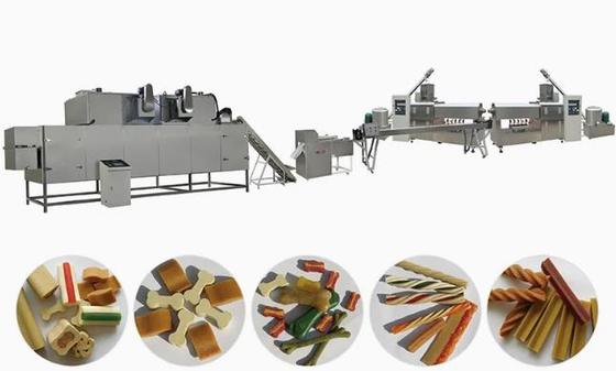 Kontinuierliche und automatische Hundefutter-Extruder Zahnpflege Haustier Kauen Spielzeug-Making-Maschine