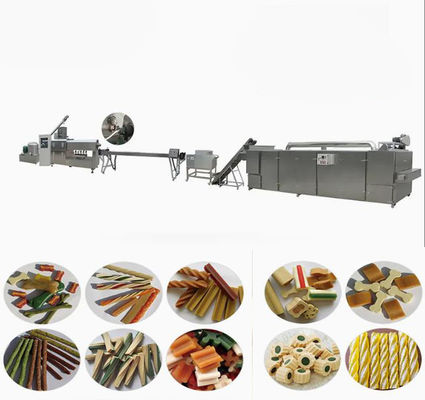 Automatische Twist-Leckerlis für die Zahnpflege von Haustieren, Hunde-Futterherstellungsanlage 145 kW