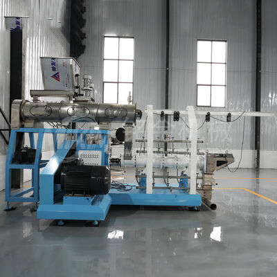 Industry 500 Kg/h Pet Snacks Food Machine Production Line Twin Screw Dog Food Kibble Fish Feed Making Extruder