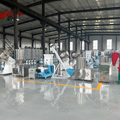 MIKIM  Customized Catfish Carp 200-800kg/h Dry Type Fish Feed Extruder  floating fish feed pellet production line