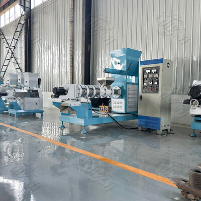 Kontinuierliche & automatische Fischfutter-Extruder-Maschine mit 70-110 mm Schneckendurchmesser und Formen für verschiedene Formen