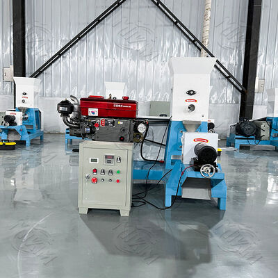 Dauerhafte und robuste Diesel-Fischfutter-Pellettmaschine, die für den Verkauf von Fischfutter verwendet wird.