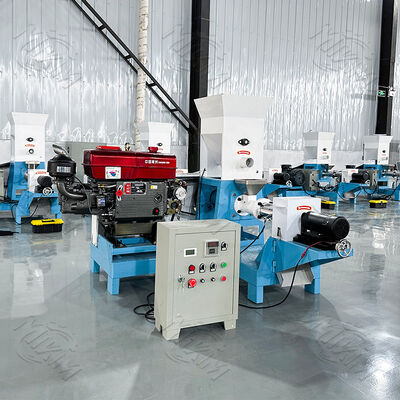 Dauerhafte und robuste Diesel-Fischfutter-Pellettmaschine, die für den Verkauf von Fischfutter verwendet wird.