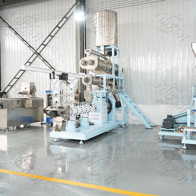 Zwillingsschraubene nasse Fischfutter-Extruder Schwimmbad Tilapia Fischfutter Trocknungsgeräte Schleifmaschine Mischer und Aromasystem
