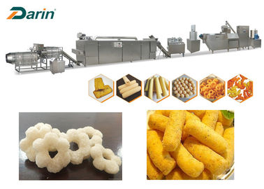 Edelstahl-Hauch-Imbiss-Extruder-Nahrungsmittelmais-Hauch-Imbisse, die Linie machen