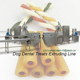 Hund, der Festlichkeits-Imbiss-Extruder-Maschine, Sus-Haustier-Lebensmittelproduktions-Fließband kaut