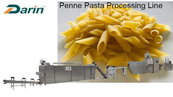 Teigwaren Penne Production Line Extrusion 100 - 150kg/Hr