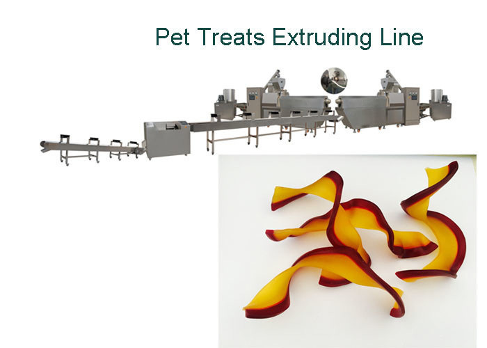 Doppelfarbverdrehte Form-Nahrung- für Haustieremaschinen-Kaugummi-Hundeimbiss-Fertigungsstraße