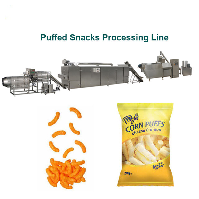 Snack-Food stieß Mais-Imbiss-Extruder-Maschine luft
